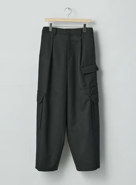 【代购】SSSTEIN 26ss Wool kersey cargo trousers 粗羊毛口袋裤