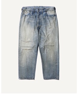 26ss No37 Wide pant APRESSE denim 定番做旧刀割牛仔裤 代购