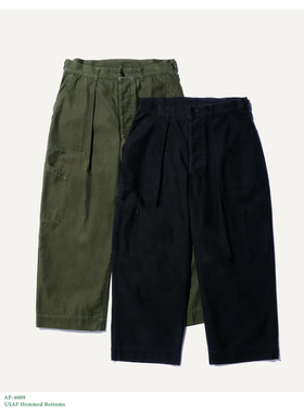 【代购】APRESSE 25aw Hemmed bottoms 复古做旧包边美军军工长裤