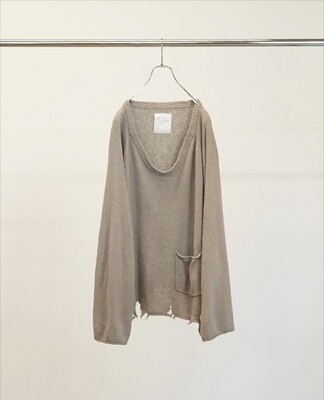 春夏新款100真丝破坏做旧深领T恤