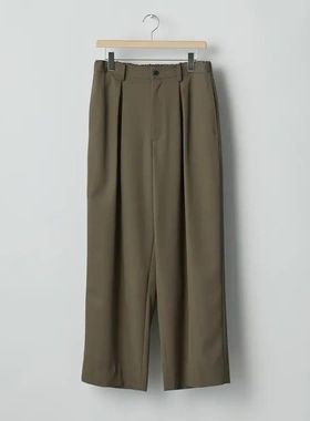 【代购】SSSTEIN 25aw Easy wide trousers 羊毛华达尼宽松西裤