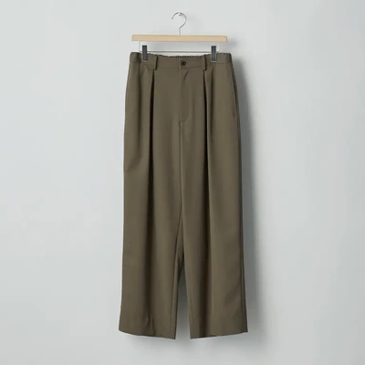 2/60纯羊毛华达呢宽松休闲西裤