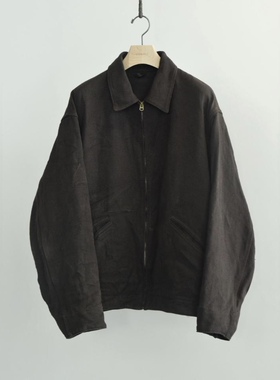 【代购】COMOLI 26ss Hemp duck short jacket 亚麻帆布拉链夹克