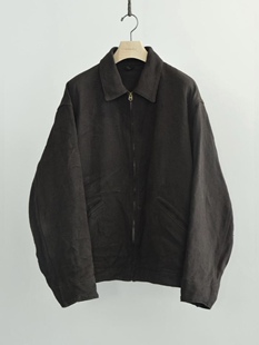26ss 亚麻帆布拉链夹克 COMOLI short jacket duck 代购 Hemp