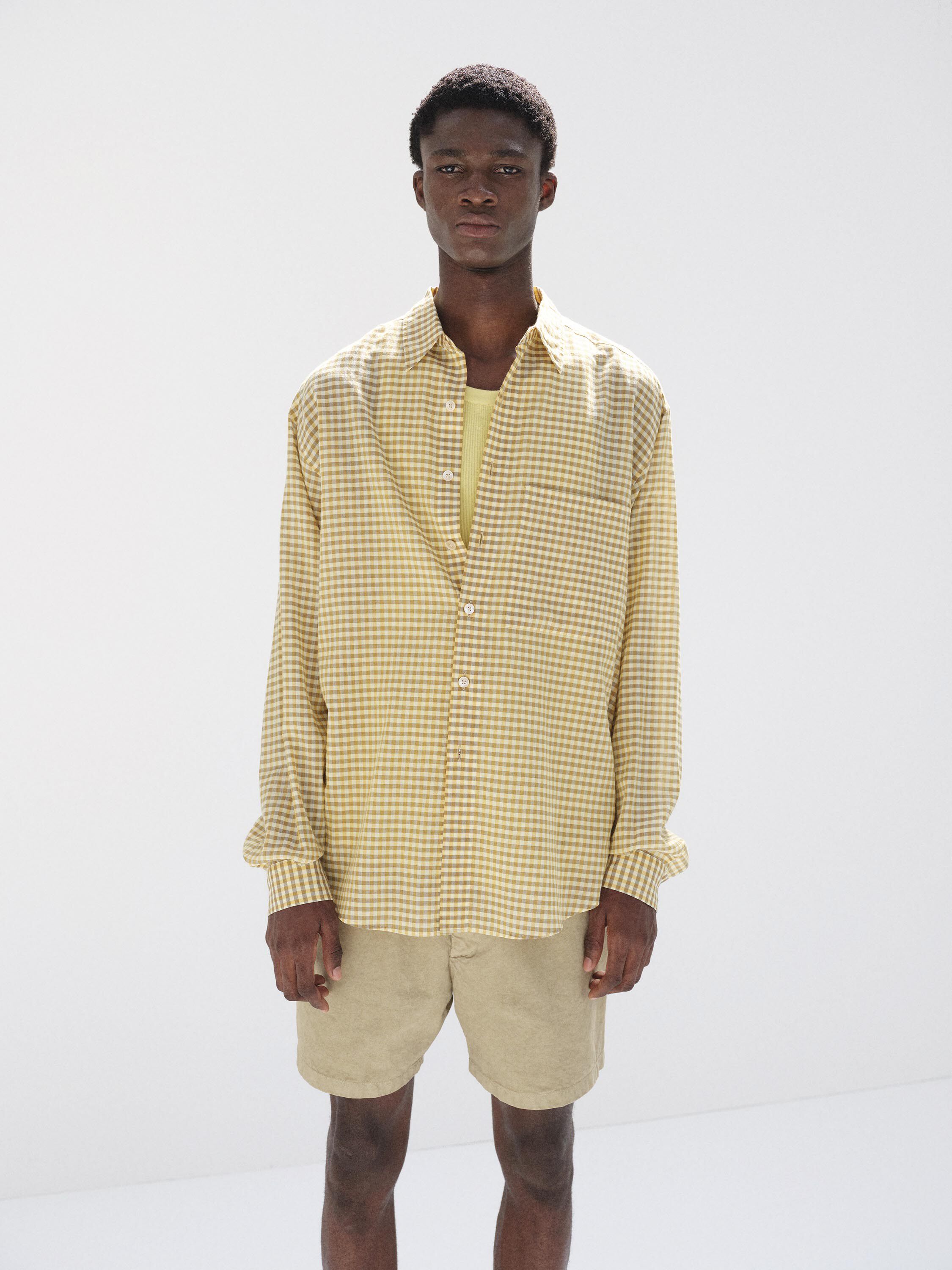 【代购】AURALEE 26ss Airy check big shirt 轻薄棉质细格纹衬衫