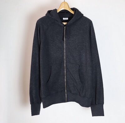 春夏新款羊毛棉混纺拉链帽衫