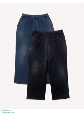 【代购】APRESSE 25aw Vintage sweat pant 复古水洗宽松卫裤