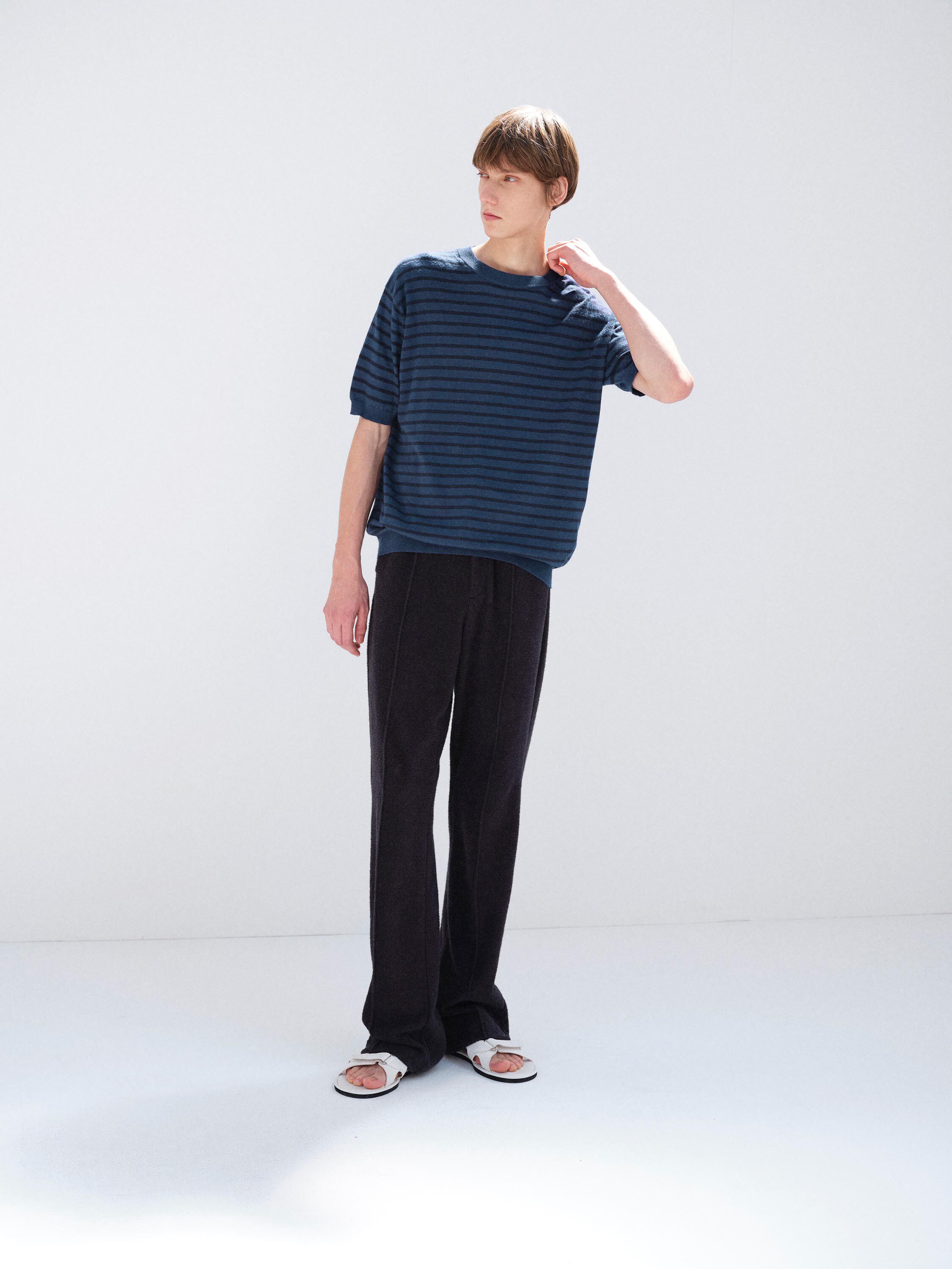 【代购】AURALEE 26ss Knit tee 高支数苏文金棉棉线短袖针织衫