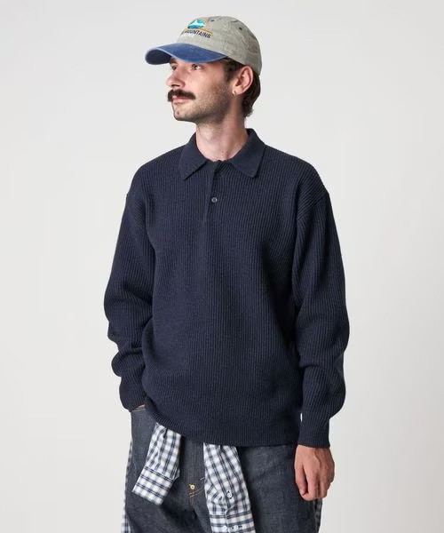 【代购】STEVEN ALAN 25aw Wool polo collar knit 针织Polo衫