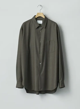 【代购】SSSTEIN 26ss Regular collar shirt 羊毛尖领廓形衬衫