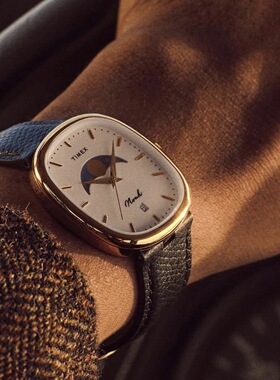 【代购】NOAH Timex 联名 Oval moon phase watch 复古腕表