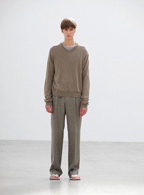 【代购】AURALEE 26ss Kint Vneck PO 羊绒混纺V领针织衫