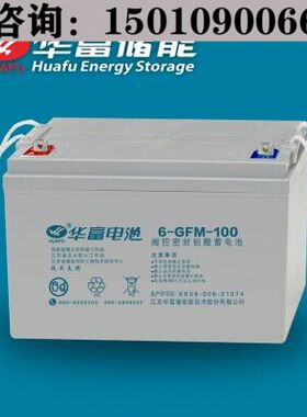 华富蓄电池6-CN-100 华富铅酸蓄电池12V100AH 专用工业应急蓄电池