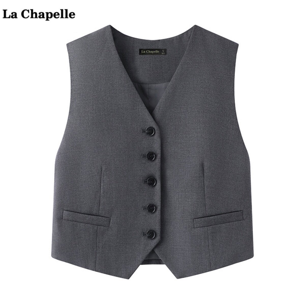 拉夏贝尔/La Chapelle休闲马甲女春季新款纯色V领燕子尾气质上衣,女装/女士精品,马夹,淘宝优惠券,粉丝福利购,淘宝优惠卷