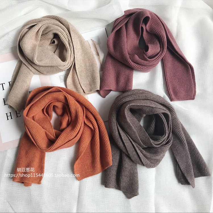 柔软小围巾冬天ins网红款毛线