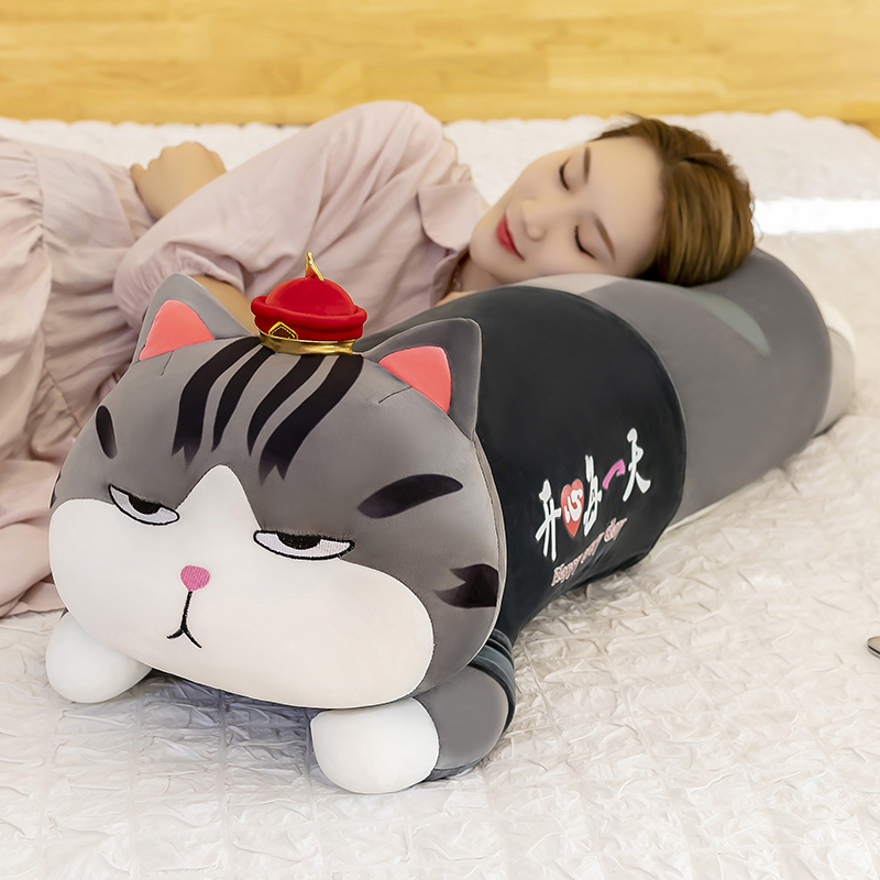 吾皇万岁玩偶公仔可爱床上睡觉