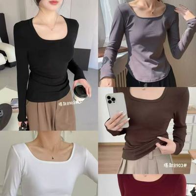 【NO退NO换】修身显瘦方领发热加绒燕尾T 8903YMR10.15