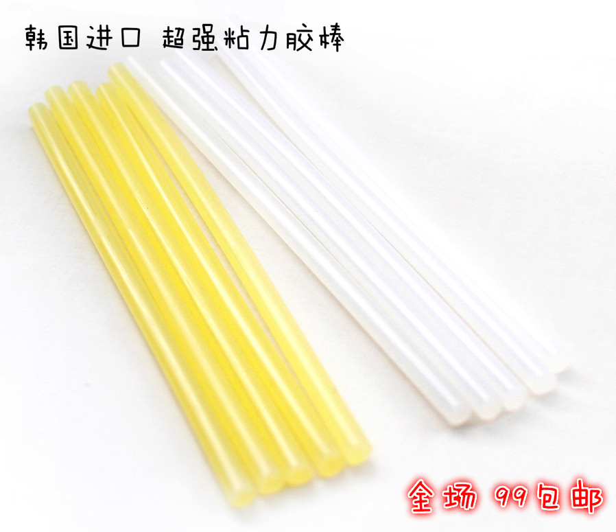 韩国进口高粘度胶棒7mm手工胶条热熔胶胶枪制作自制发饰儿童发夹|msdalam kategori rumah Fabrik, bahan-bahan jahitan DIY, alat dan produk siap, panas mencairkan gam kayu - dari Buy2taobao.com untuk memberikan perkhidmatan ejen Taobao profesional membeli