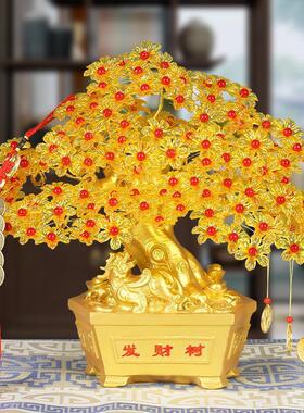 手工串珠diy制作存钱罐发财树家居装饰品招财树创意摆件材料包