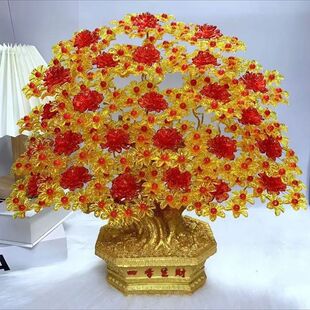 【特惠活动】四季生财和乐生财款葫芦双全发财树材料(柠檬手工推