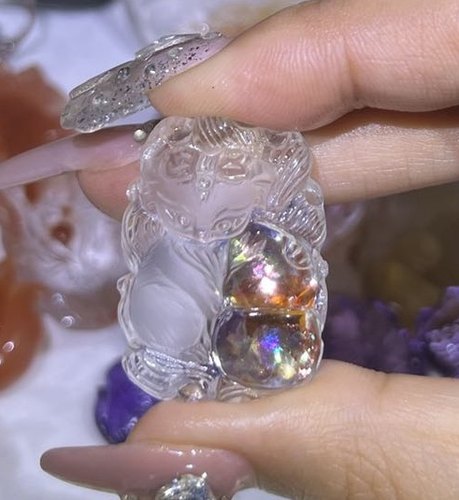 水晶天然九尾吊坠挂件