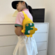 可爱卡通帆布小包儿童胸包轻便百搭户外出游包时尚 女童背包斜挎包