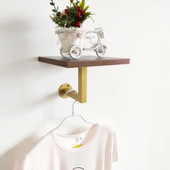 服装 橱窗展示挂钩 货架壁挂置物架 店展示架上墙点挂复古童装 女装