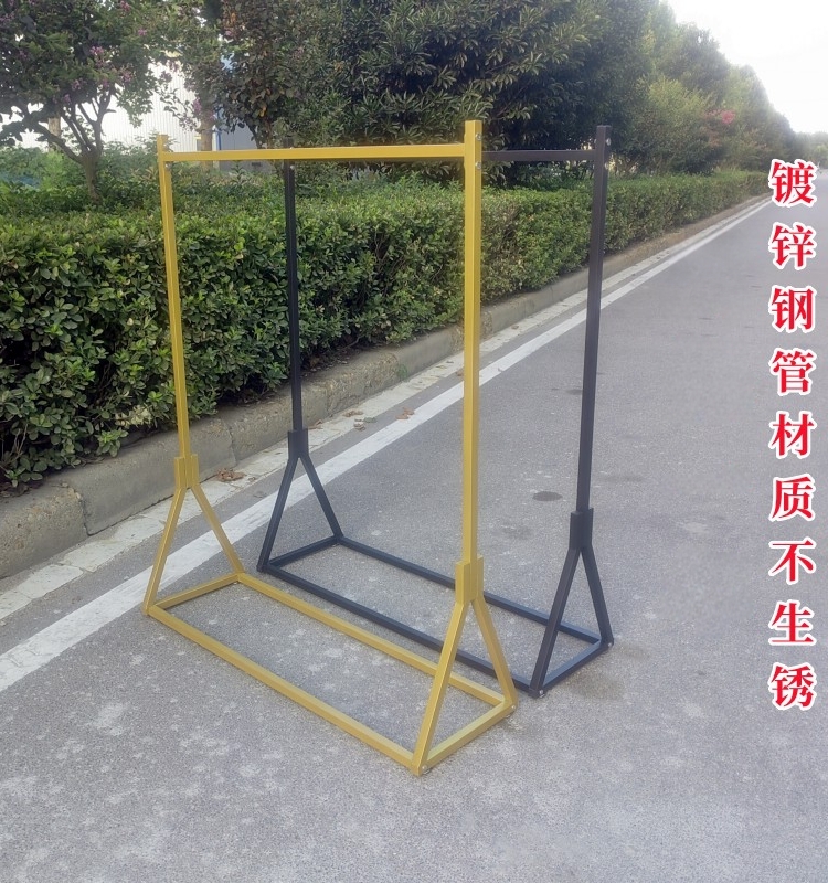 服装店落地单杠镀锌管烤漆不生锈