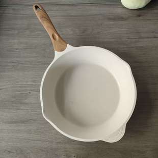 JT28cm白色麦饭石煎炒锅（微瑕