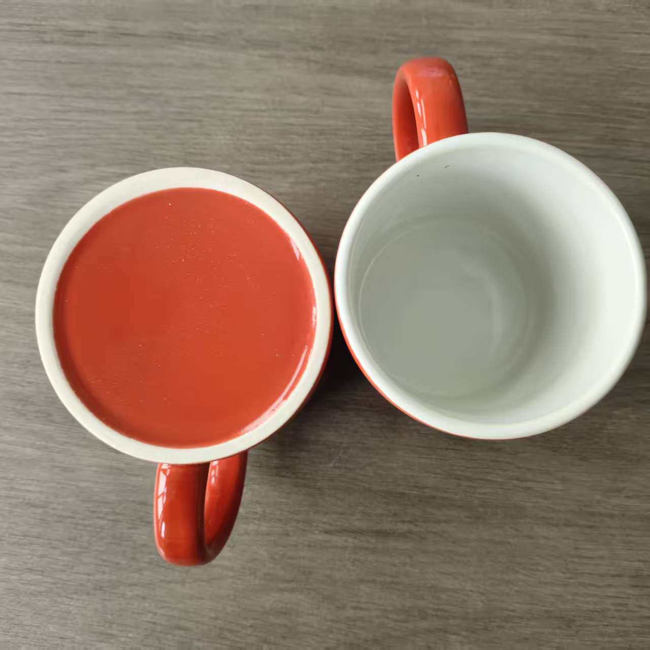 牛奶马克杯对杯手柄款奶杯纯色2个森系早餐杯便携款