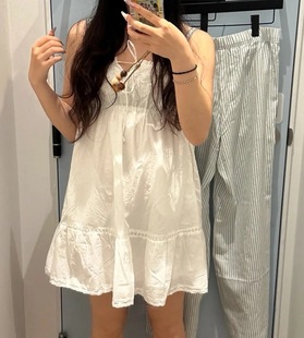 性感每人限购一欧美全棉夏日绝美甜美风睡衣吊带连衣裙女设计感