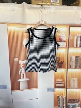 Z3214女士休闲百搭圆领套头无袖背心宽松显瘦上衣潮衣