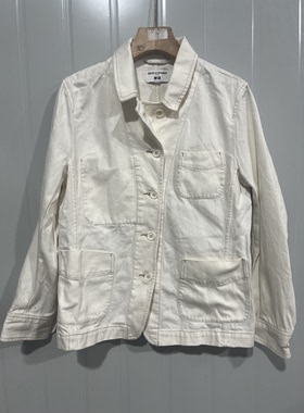 品牌日系重磅水洗斜纹棉 春季情侣美休闲牛仔夹克工装外套潮微脏