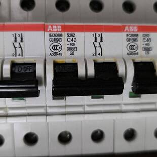 议价6个ABB断路器S262 C 40A 2P有包装已开封