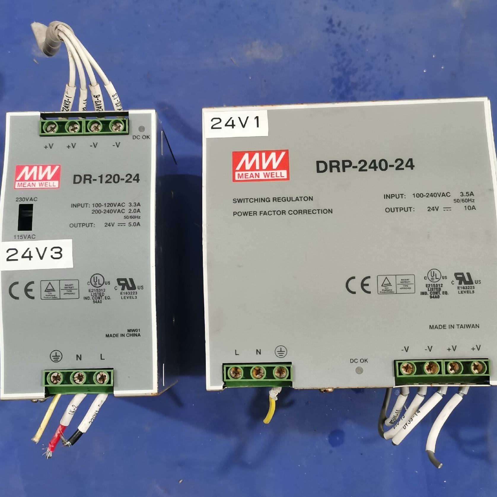 议价明纬开关电源，DR-120-24，实物拍摄成色看