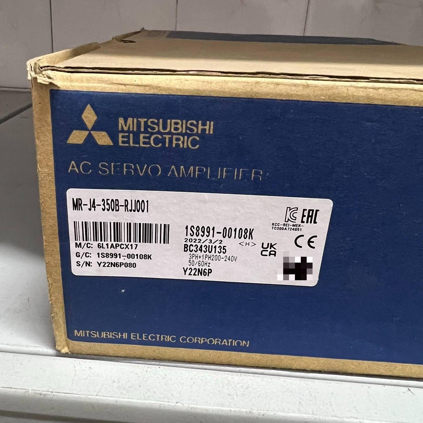 议价三菱MR-J4-350B-RJJ001驱动器,全新正品,假