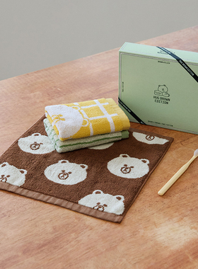 LINE FRIENDS with SONGWOL TOWEL 擦手巾套组 挂式可爱卡通布朗
