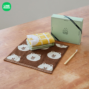 SONGWOL with TOWEL 擦手巾套组 可爱卡通布朗 LINE 挂式 FRIENDS