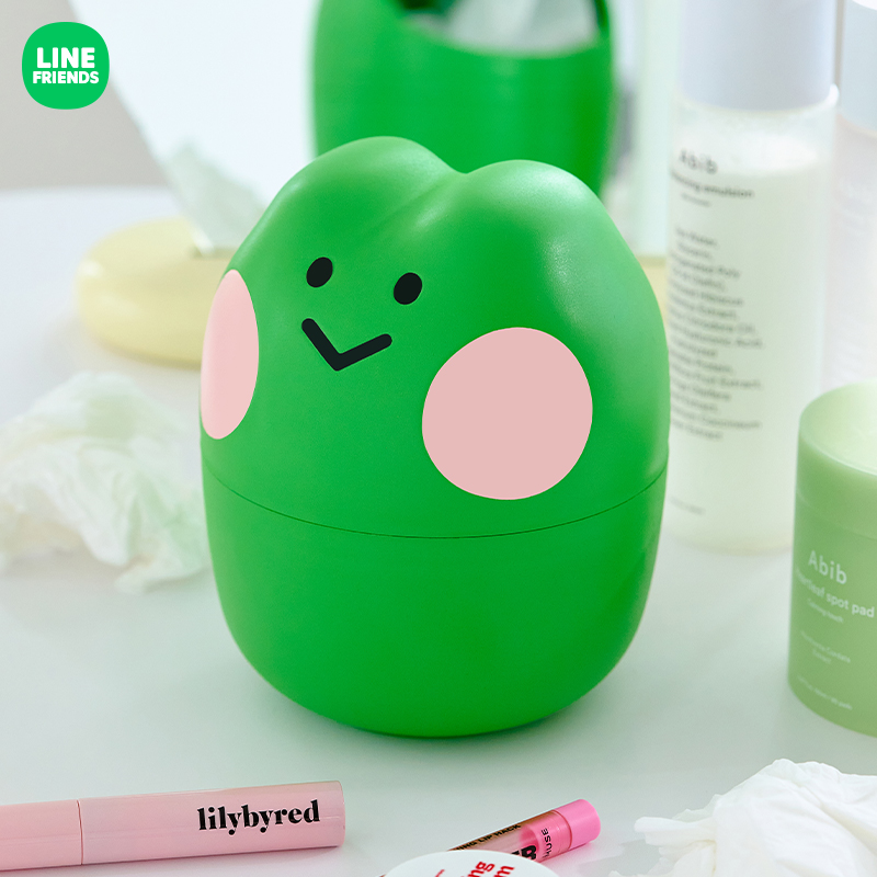 LINE FRIENDS 连我朋友 lenini陪伴系列迷你桌面垃圾桶居家整理