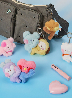 BT21 minini HUG ME 系列 磁吸玩偶钥匙扣 LINE FRIENDS 连我朋友