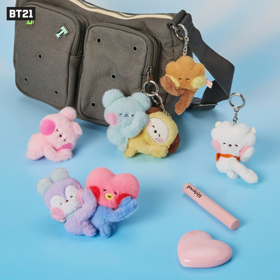 BT21 minini HUG ME 系列 磁吸玩偶钥匙扣 LINE FRIENDS 连我朋友