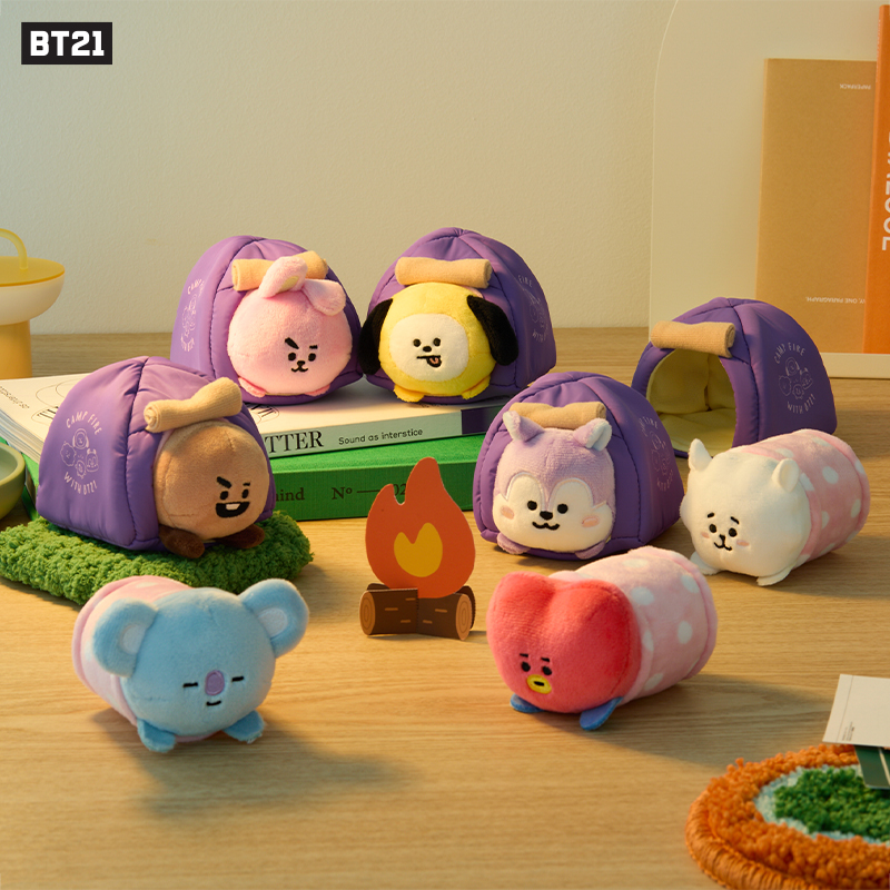 BT21篝火系列野营帐篷玩偶公仔