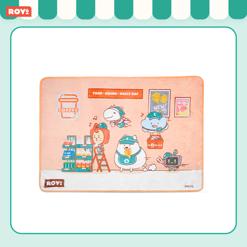ROY6 便利店系列 莱阳全家福空调毯  LINE FRIENDS 连我朋友