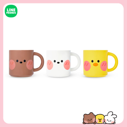 LINE FRIENDS连我朋友 饮具系列马克杯minini可爱办公陶瓷水杯