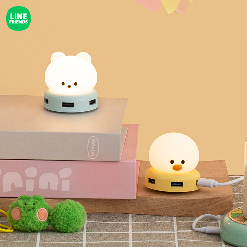 LINE FRIENDS连我朋友 minini系列USB扩展器转换头可爱快充排插板 模玩/动漫/周边/娃圈三坑/桌游 动漫3C周边/数码电器 原图主图