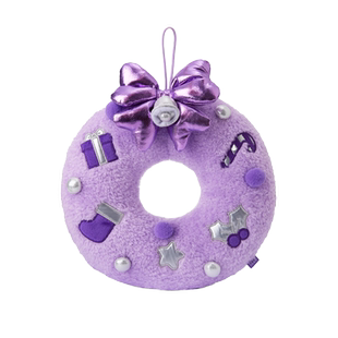 BT21 mini minini 圣诞系列 可爱创意装饰 毛绒花环卡通毛绒挂件