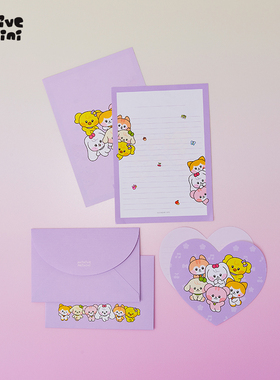 minive minini系列信纸套装便签LINE FRIENDS （不参与店铺满赠