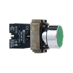 施耐德平头按钮带底座XB2BA31C复位22mm带灯XB2BW33M1C急停BS542C