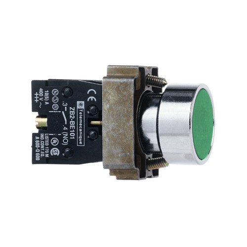 施耐德平头按钮xb2ba31c复位