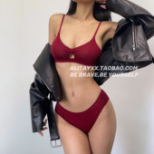 本命年红色简约舒适无钢圈美背少女内衣文胸套装 Alitayxx 燃烧爱